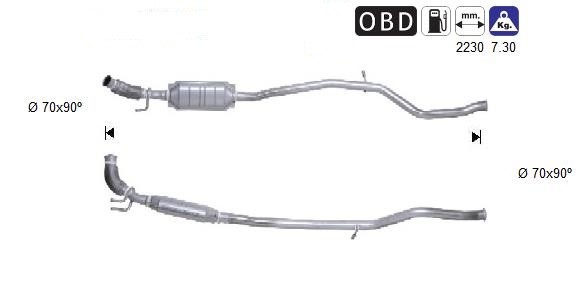 MAGNAFLOW DIRECT FIT KATALYSATOR 76052D