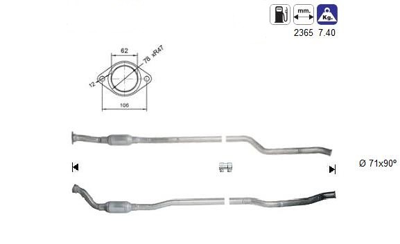 MAGNAFLOW DIRECT FIT KATALYSATOR 80947D
