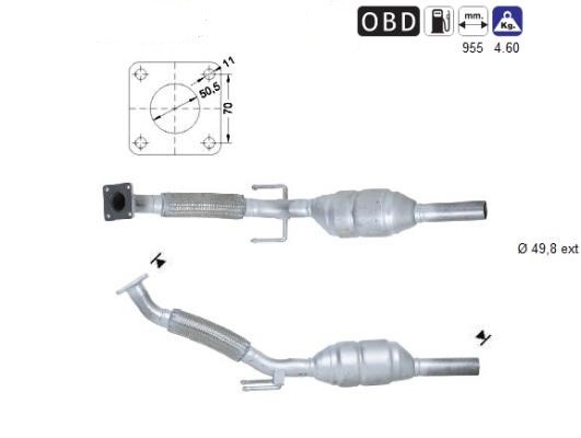 MAGNAFLOW DIRECT FIT KATALYSATOR 77201D
