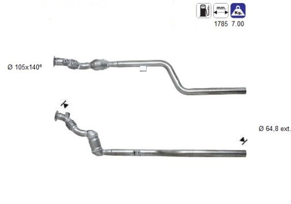 MAGNAFLOW DIRECT FIT KATALYSATOR 85060D