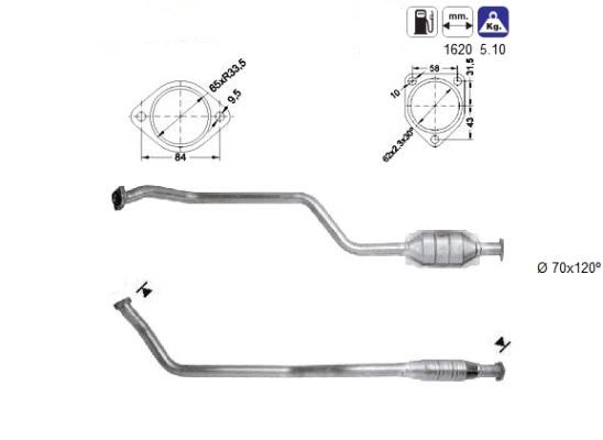 MAGNAFLOW DIRECT FIT KATALYSATOR 85050D