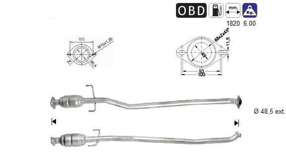 MAGNAFLOW DIRECT FIT KATALYSATOR 78013D