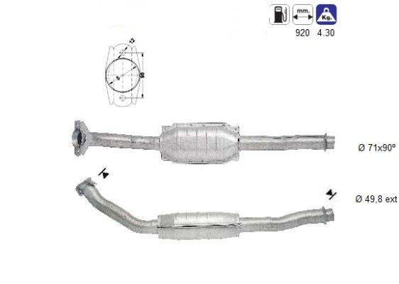 MAGNAFLOW DIRECT FIT KATALYSATOR 86045D