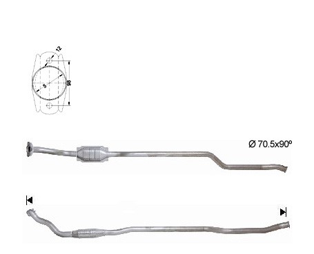 MAGNAFLOW DIRECT FIT KATALYSATOR 80969D