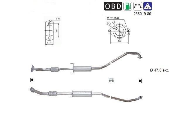 MAGNAFLOW DIRECT FIT KATALYSATOR 78026