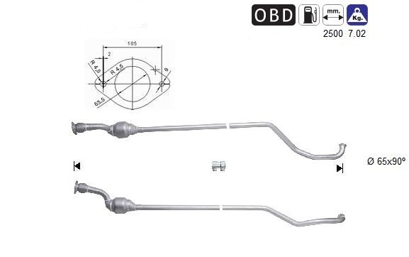 MAGNAFLOW DIRECT FIT KATALYSATOR 76355D
