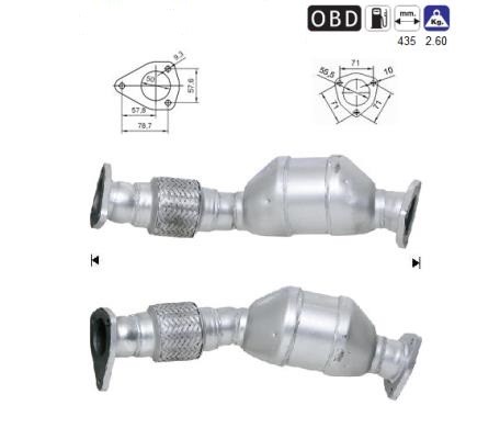 MAGNAFLOW DIRECT FIT KATALYSATOR 78807D