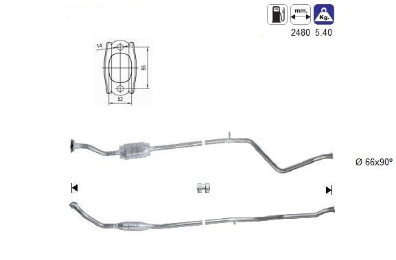 MAGNAFLOW DIRECT FIT KATALYSATOR 86061D