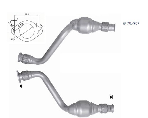 MAGNAFLOW DIRECT FIT KATALYSATOR 76358D