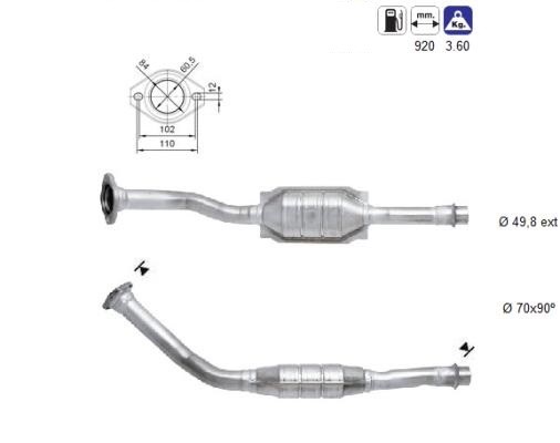 MAGNAFLOW DIRECT FIT KATALYSATOR 80962D