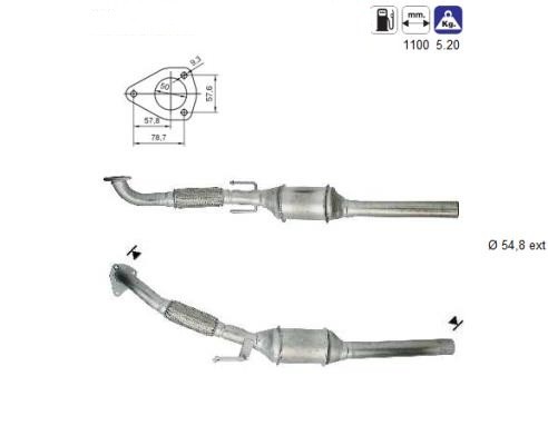 MAGNAFLOW DIRECT FIT KATALYSATOR 80260D