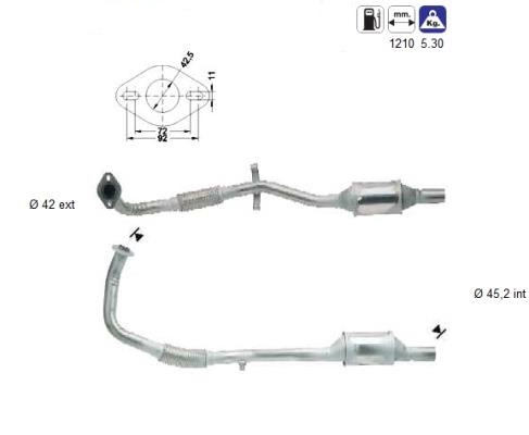 MAGNAFLOW DIRECT FIT KATALYSATOR 85855D