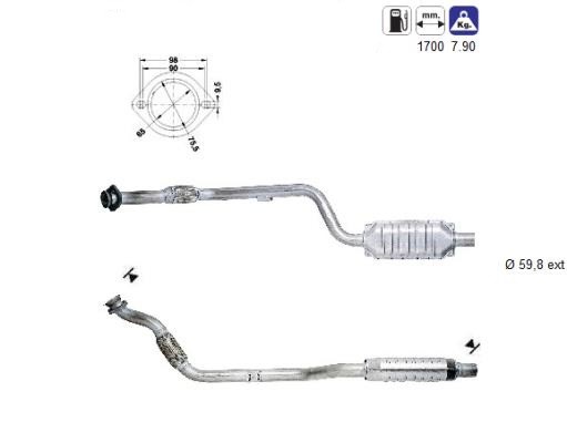MAGNAFLOW DIRECT FIT KATALYSATOR 85048D