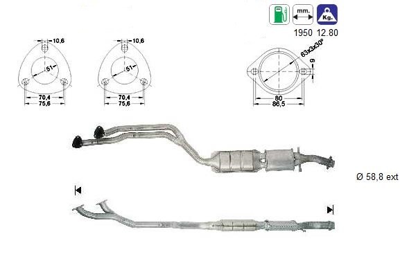 MAGNAFLOW DIRECT FIT KATALYSATOR 80665