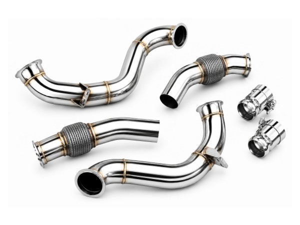 MFLOW EXHAUST Downpipe für Mercedes W205 C63 AMG 4.0 V8 Bi-Turbo 2015-2018